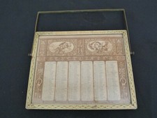 rare lithographie calendrier