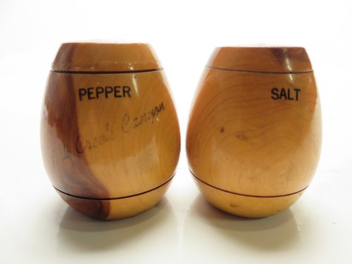 Wood barrels salt pepper - barrels,