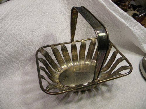Silver plated brass metal - silver, plated/