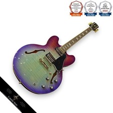 Guitare électrique semi-acoustique Epiphone ES335 figurine Blueberry Burst