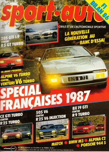 Sport auto 299 1986 bilan - auto, f1