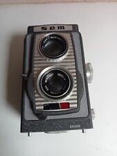 appareil photo berthiot S, 1:45, 75 mm 1950 avec étuit tres bon état