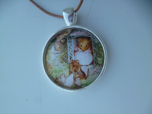 Collier argent cabochon - argent,