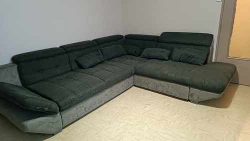 Canapé angle gris - xl,