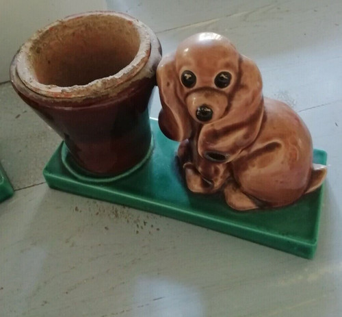 Ancien chien ceramique - 1,