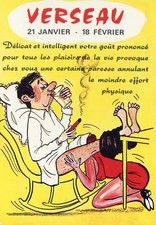 CARTE POSTALE ILLUSTRATEUR ALEXANDRE / SIGNE DU ZODIAQUE / VERSEAU / NU / NUE