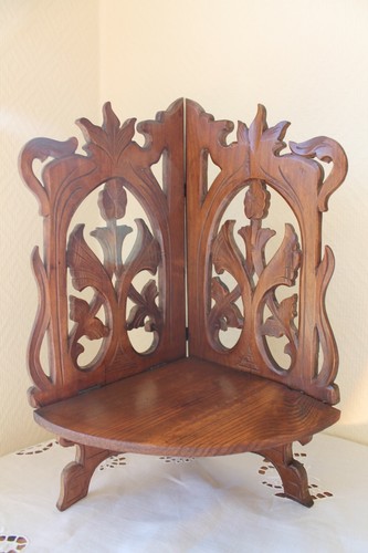 Ancienne étagère angle - étagère,