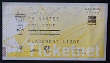 Ticket match FC NANTES BOULOGNE 4 avril 2008 Beaujoire Football
