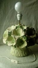 LAMPE DE SALON A POSER EN CERAMIQUE BOUQUET DE FLEURS REGLABLE EN HAUTEUR*