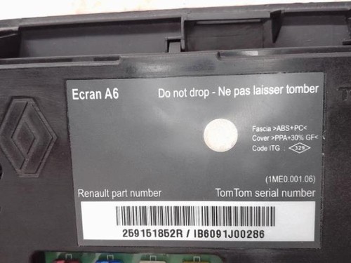 Ecran gps renault - clio, phase