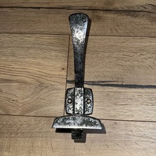 Ancienne patère métal alu porte manteau mural vintage industriel style eiffel