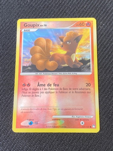 Carte pokémon goupix 107 - carte,