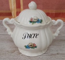 Pot à sucre faïence d'Alsace Dietrich Sarreguemines tirage limité