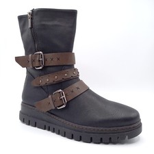 Bottines botte chaussures Femme - Pointure 37 - montante noir marron fourrées