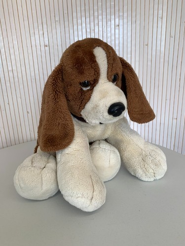 Grande peluche chien marron - grande,