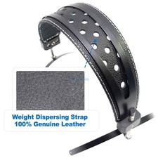 Leather Metal Headband for