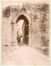 Bolletti, Italia, Perugia, Porta S. Susanna. Opera Etrusca  vintage albumen prin