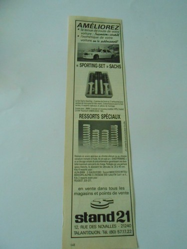 Publicité 1985 stand - , 21