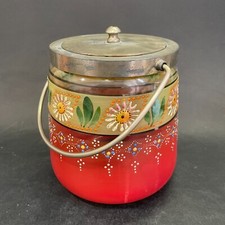 Pot à biscuits en verre peint