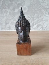 Tête de Bouddha en bronze