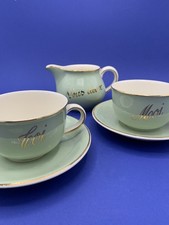 Service tête-à-tête Villeroy & Boch Toi Moi Nous Deux - porcelaine vintage vert