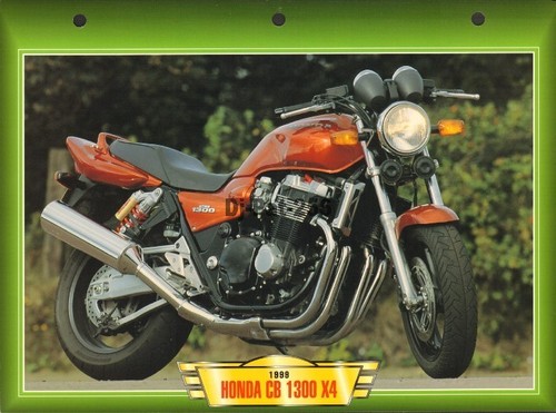 Fiche moto honda 1300 x4 - fiche, cb