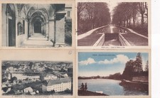 Lot de 4 postales anciennes postcards DOLE JURA 8