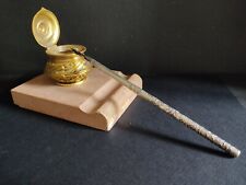 Ancien encrier régule sur  marbre / complet