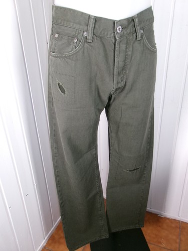 Pantalon denim selvage kaki - denim,