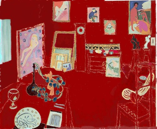The red studio 1911 henri - red,