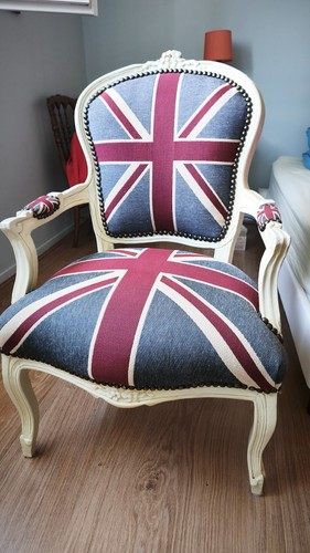 Fauteuil blanc laqué - fauteuil,