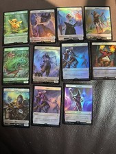 Mtg FIN Final Fantasy — Lot of 11 Token —NM Foil
