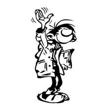 Sticker autocollant Gaston