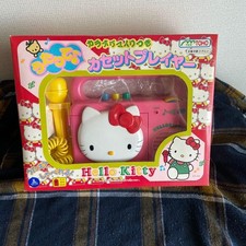 Lecteur cassette karaoké rétro Hello Kitty avec micro 1995 jouet bon état