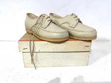 Anciennes Chaussures Rêve d'enfant Made in France Cuir 1950 neuve de stock