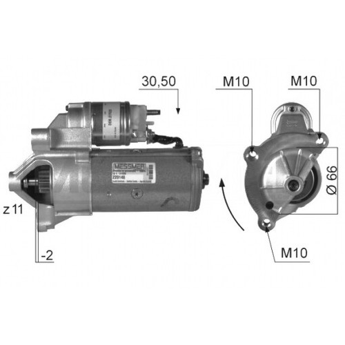 Moteur démarrage em105g d7r26 - moteur,