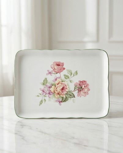 Vintage porcelain plate - a,