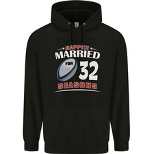 Hoodie Pour Hommes En Coton À 80% Pour Le 32e Anniversaire De Mariage Rugby