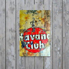 Plaque métal vintage