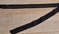 Bandeau casquette casquette Kriegsmarine 2. WW2. Département d'artillerie nav...