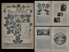 ART ET DECORATION -NOVEMBRE 1919 - HENRI HAMM, JULIEN LEMORDANT, MONUMENT GENEVE