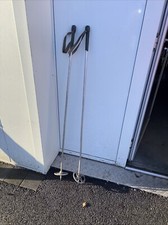 Ancienne Paire Bâton Vintage Alu Ski  Ramy 128cm