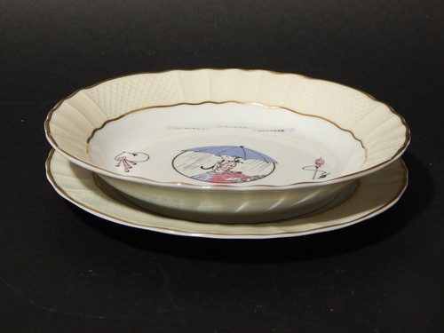 Vintage lot plat porcelaine - lot,
