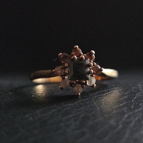 Bague marguerite plaqué - , or