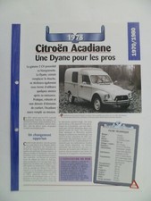 CARTE FICHE AUTO CITROEN