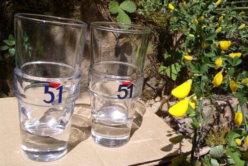 Pastis lot de 2 verres - pastis,