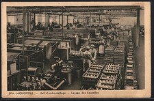 CPA Spa, Hall d´embouteillage, Lavage des bouteilles 