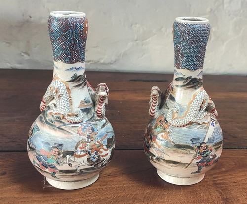 Paire vases japonais en - vases,
