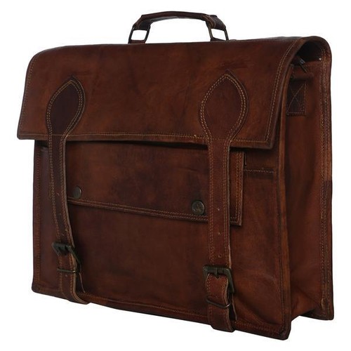 Cuir vintage messager - cuir,