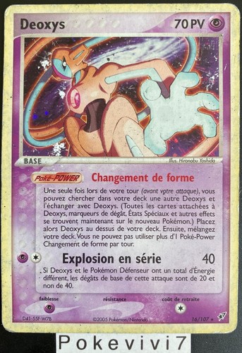 Carte pokemon deoxys 107 - carte,